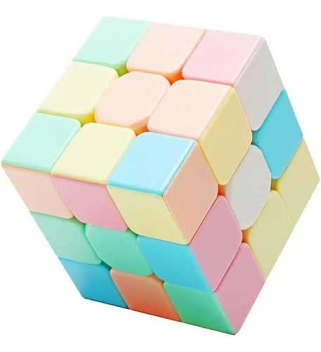 Cubo Rubik Colores Pastel Mágico 3x3x3 Excelente Calidad