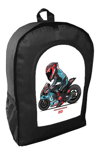 Mochila Negra Moto Motos Carreras Cross Art#ar70