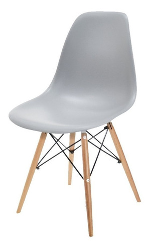 Silla Comedor Tipo Eames Gris