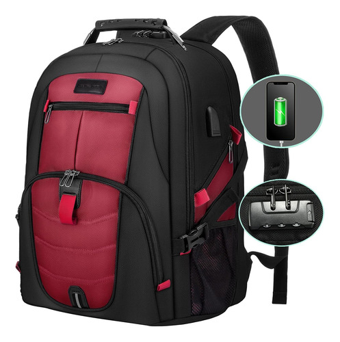 Mochila De Viaje Para Portátil Lovevook, Impermeable, Antirr