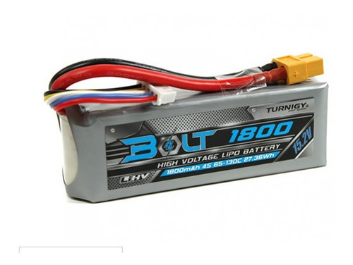 Batería Lipo Alt Voltaje 4s1p 1800mah 15.2v 65c Turnigy Lihv