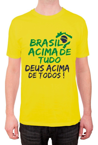 Imagem 2 de 10 de Camiseta Jair Bolsonaro Mito Brasil Acima De Tudo Deus Acima