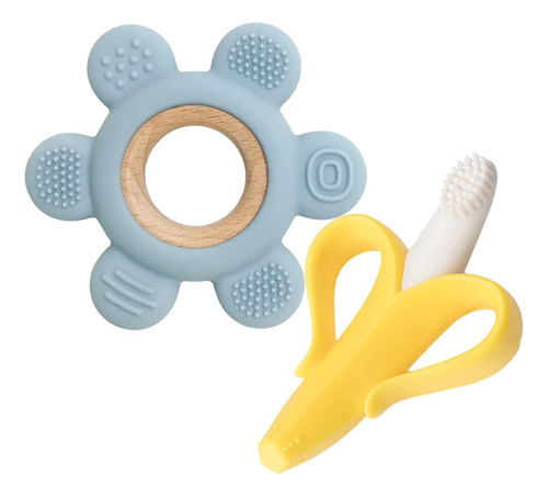 Mordedor De Silicona Sin Bpa For Bebés - Cepillo De Dientes