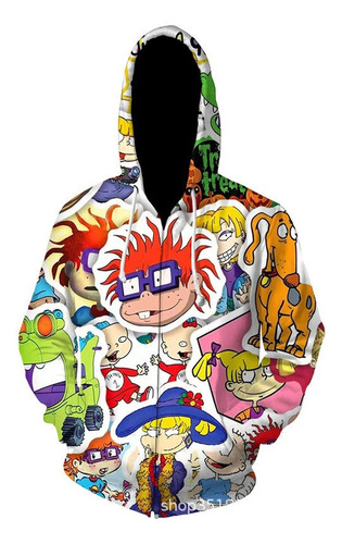 Chamarra Con Cremallera De Rugrats In Paris, Sudaderas De Co