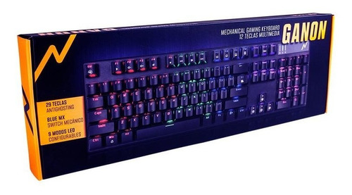 Teclado Mecanico Gamer Pc Led Retroiluminado Rgb Noga Ganon