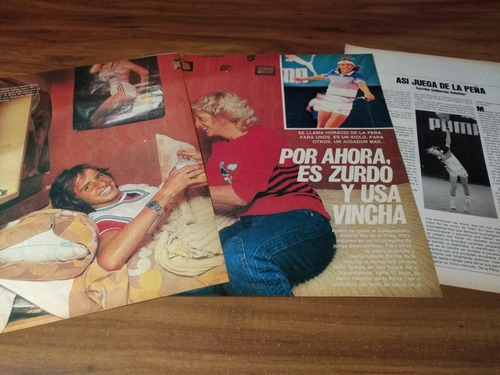 (p397) Horacio De La Peña * Clippings Revista 3 Pgs * 1983