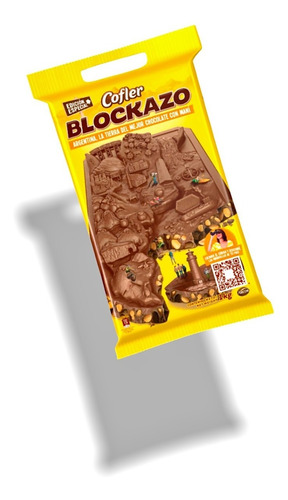 Imagen 1 de 6 de Chocolate Blockazo Cofler 1kilo - Barata La Golosineria