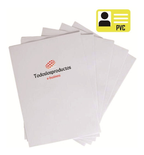 Credenciales De Pvc Tlp Hoja Tamaño A4 Carta Por Laminacion 25 Hojas M