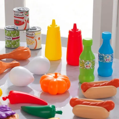 Comida De Juguete Deliciosa Kidkraft 115 Pzas Deluxe Tasty