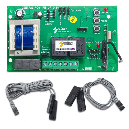 Placa Central Motor Portão Universal + Sensor Fim De Curso