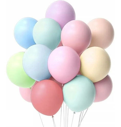 100 Globos Latex Colores Pastel Macarron # 12 Pulgadas 