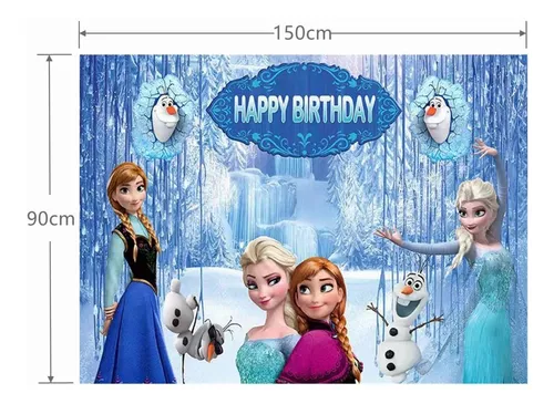 Cumpleaños De Fondo De Decoración De Frozen Elsa Fiesta