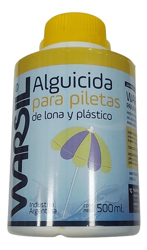 Alguicida X 500ml Piletas Algas Lona Piscinas Antimicrobiano