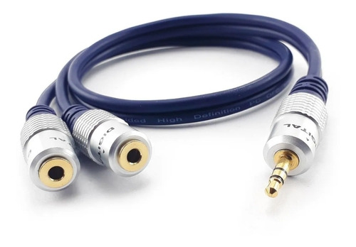 Cable Plug 3.5mm A 2 Jack 3.5 Mm Para Conectar 2 Audifonos