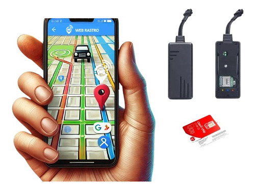 Rastreador Veicular Gps Com Chip E Aplicativo Em Tempo Real!