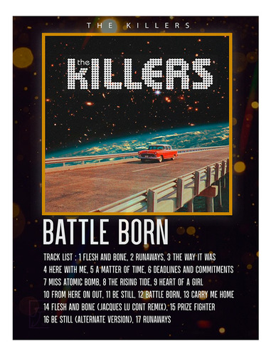 Poster Papel Fotografico The Killers Battle Born Sala 120x80