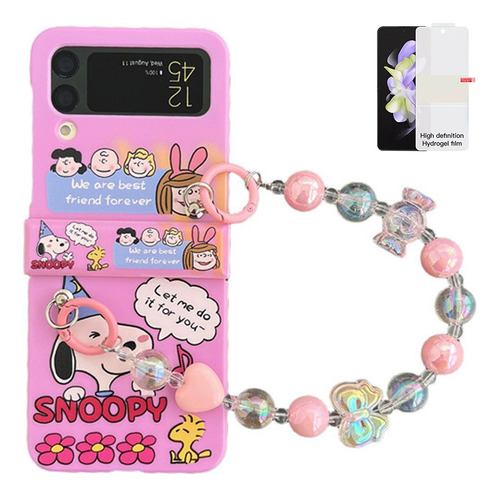 Candy Color Snoopy Z Flip5/4/3 Funda Para Teléfono