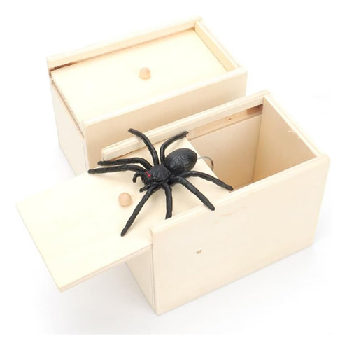 Juguete De Broma Creativa: Spider Surprise En Una Caja De Ma