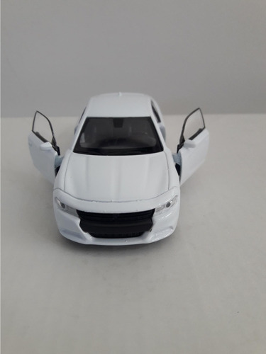 Welly Dodge Charger 1:36 Ruedas Goma Pull Back Auto Escala