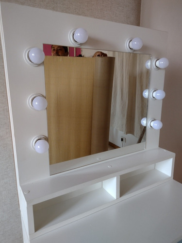 Imagen 3 de 5 de Mueble Tocador,organizador Maquillaje Con Espejo