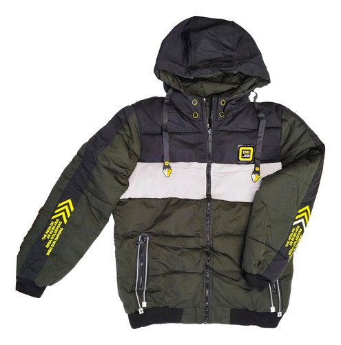 Campera Inflada Térmica Hombre Combinada Reversible Impo Lyd