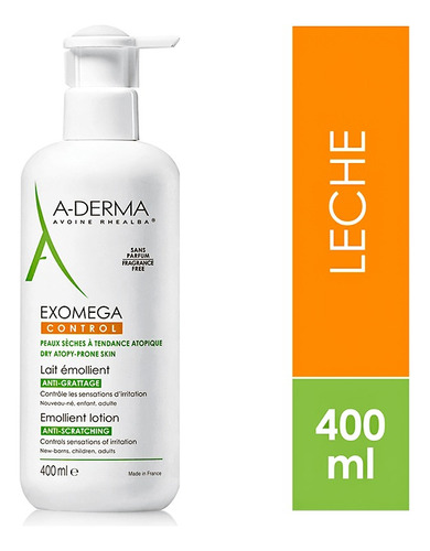 A-derma Exomega Control Leche 400 Ml Fcia Fabris