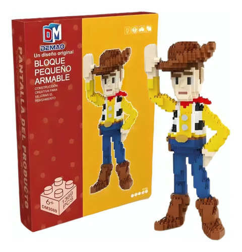 Woody Toy Story Set Bloques Armables Figura 3d Construcción