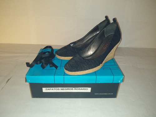 Zapatos Dama Viamo Escotado Liso Talle 36 Excelente !!!