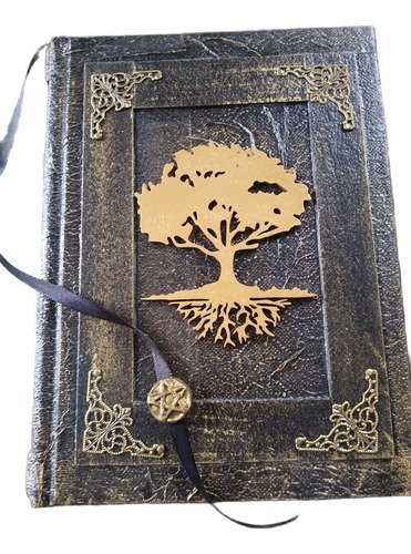 Grimório Árvore Da Vida 200 Folhas Secreto Wicca Caderno 