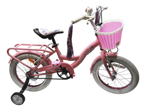 Bicicleta Equipada Fire Bird Rodado 16 Nena Con Canasto