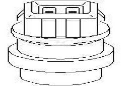 Termosensor Negro/amar 4 Pines Volkswagen Polo 1993/1999