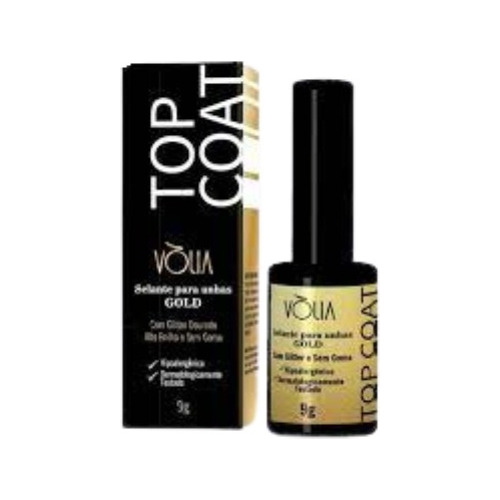 Top Coat Selante Unhas Gold 9g - Vòlia