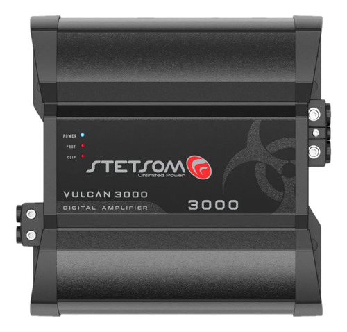 Módulo Stetsom Vulcan 3000w Rms 1 Ohm 1 Canal + Camiseta