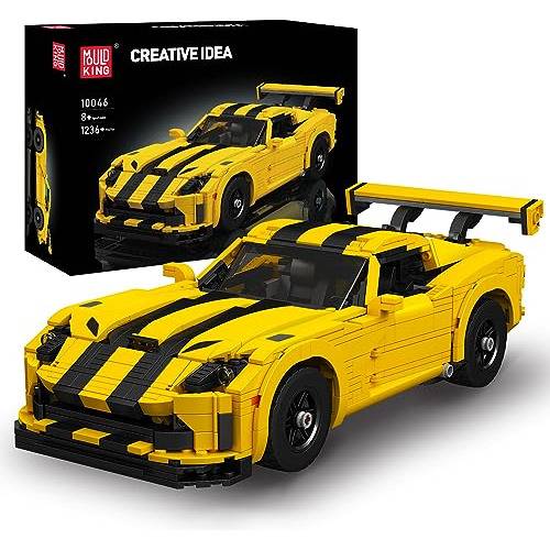 Mould King 10046 Supercar Building Block Kits, Dodge Viper C