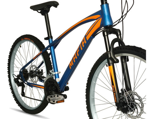 Bicicleta Mtb Mafia Frenos Disco 18 Velocidades Rodada 26 Color Azul