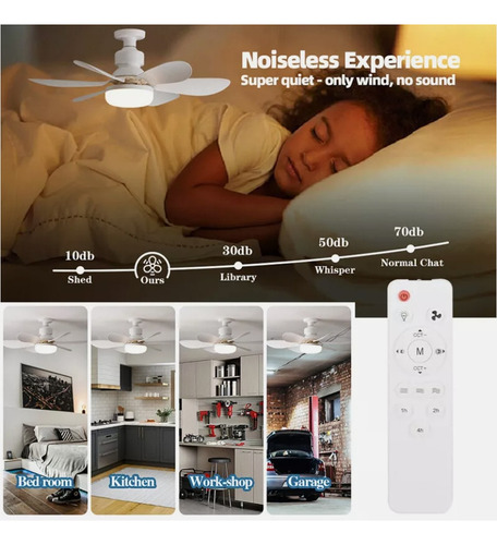 Ventilador De Enchufe De 20,5 Pulgadas Con Control Remoto,