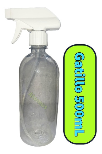 Botella Pet 500ml Con Gatillo Pulverizador Ideal Perfumador 