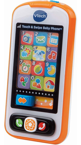 Vtech Touch And Swipe Baby Phone, Naranja