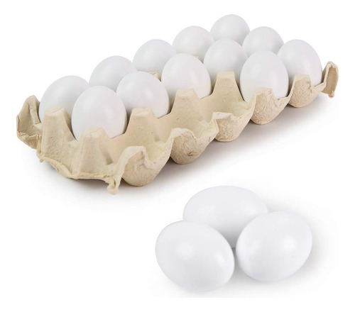 Huevos De Pascua Sallyfashion Falsos, 15 Unidades, De Madera