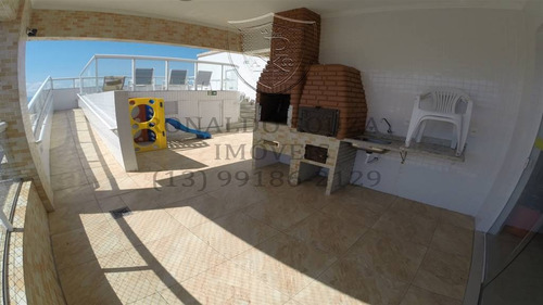 Imagem 27 de 30 de Praia Grande - Ocian - Linda Cobertura Duplex- 3 Dormitórios - 2 Salas - Salão De Festas - Vista Para O Mar - Rs60