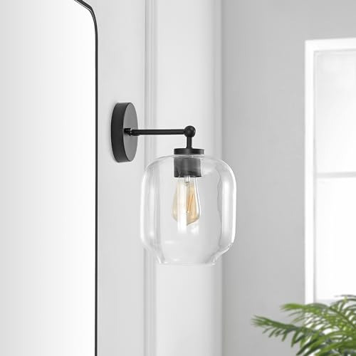 Apliques De Pared Vidrio Negro Y Transparente Ideal Baño-sal