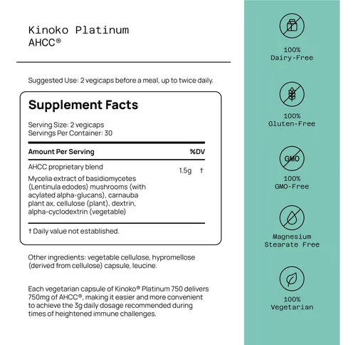Suplemento Herbario Quality Of Life Premium Kinoko Platinum