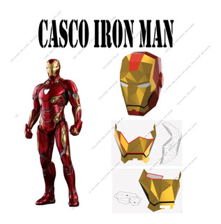 Casco De Iron Man Para Imprimir Y Armarte Papercraft | MercadoLibre 📦