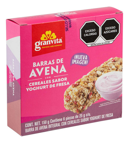 Barra Granvita Avena Cereales 150g