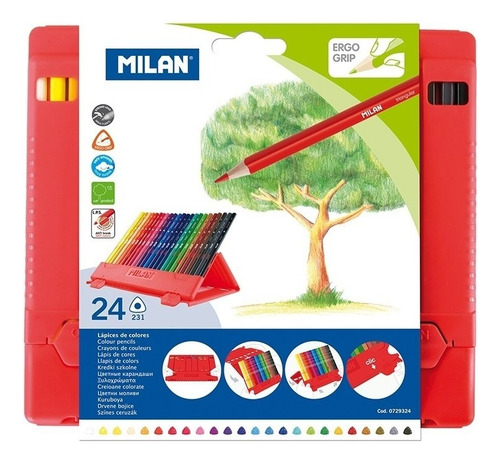 Lapices Milan En Atril X24 - Woopy