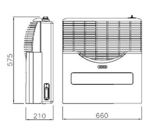 Imagen 2 de 4 de Calefactor Convector Longvie Eca5kvt 5200kcal Premium Visor