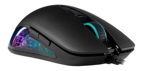 Mouse Gamer Vsg Diode 4800dpi 6 Botones Rgb Gaming Juego Color Negro