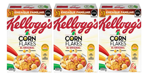 3 Cereal Kellogg's Corn Flakes 410g