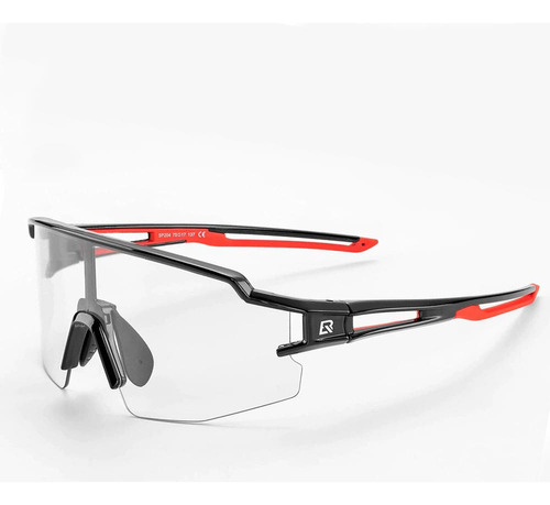 Óculos Ciclismo Rockbros Aquiles Black Red Photochromic Pro