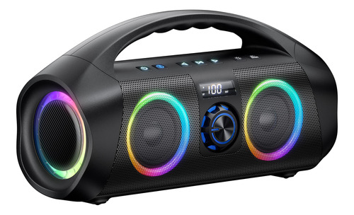 Altavoz Bluetooth, 60 W (pico De 80 W) Con Subwoofer, Ipx7 .